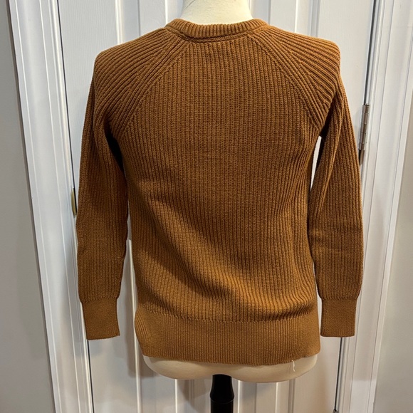 L.L. Bean Light Brown Knit Sweater Vintage style  100% Cotton Preppy Cozy Top - Picture 3 of 11